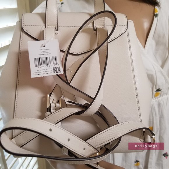 BEAUTIFUL LIZZIE MEDIUM BACKPACK KATE SPADE PARCHMENT RED DISNEY COLLECTION NEW - Picture 7 of 10